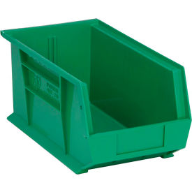 Polypropylene Ultra Hang & Stack Bin, 14-3/4"L x 8-1/4"W x 7"H, Green
