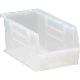 Polypropylene Ultra Hang & Stack Bin, 10-7/8"L x 5-1/2"W x 5"H, Clear