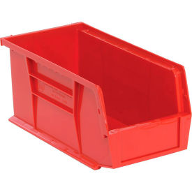 Polypropylene Ultra Hang & Stack Bin, 10-7/8"L x 5-1/2"W x 5"H, Red