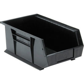 Recycled Polypropylene Ultra Hang & Stack Bin, 13-5/8"L x 8-1/4"W x 6"H, Black