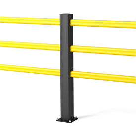 Polymer Safety Barrier Guardrail, HP Plus Additional, 3'L, Yellow