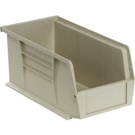 Polypropylene Ultra Hang & Stack Bin, 10-7/8"L x 5-1/2"W x 5"H, Stone