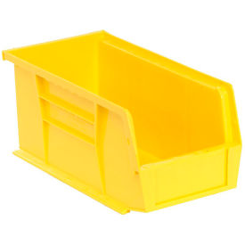 Polypropylene Ultra Hang & Stack Bin, 10-7/8"L x 5-1/2"W x 5"H, Yellow