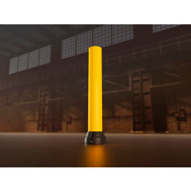 Polymer Bollards, 7.5kJ, 6-5/8" Dia. x 47"H, Yellow