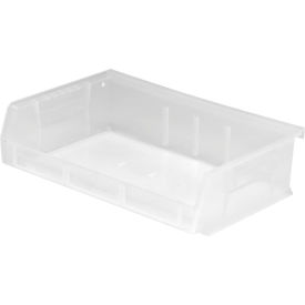 Polypropylene Ultra Hang & Stack Bin, 7-3/8"L x 11"W x 3"H, Clear