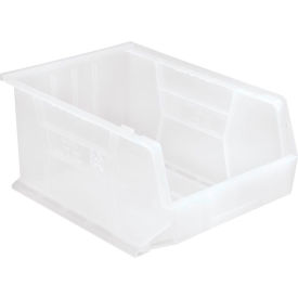 Polypropylene Ultra Hang & Stack Bin, 16"L x 11"W x 8"H, Clear