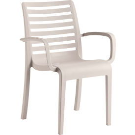 Astoria Stacking Dining Armchair, Linen