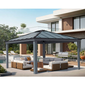 Dallas Gazebo, 14' x 16', Gray