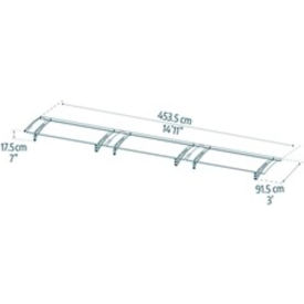 Canopia Aquila 4500 15' x 3' Awning, Gray/Solar Gray