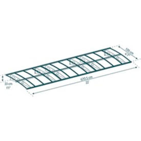 Canopia Bordeaux 22' x 5' Awning, White/Diffused Clear
