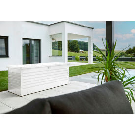Galvanized Steel Leisure Time Deck Box, 210 Gallon Capacity, White