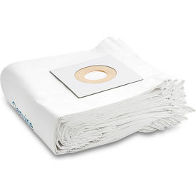 Paper Filter Bags For Dry Vacuum Cleaners, 12-3/16'', White, Pack of 10