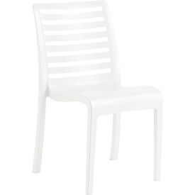 Astoria Stacking Dining Sidechair, White