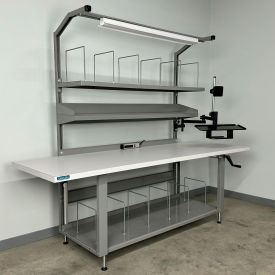 Packing Workbench #3, 1-3/4" ESD Laminate Top, 96"W x 36"D, Gray