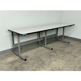 2000 Fixed Height Workbench, 96 x 30", Plastic Laminate T-Mold Edge, Gray