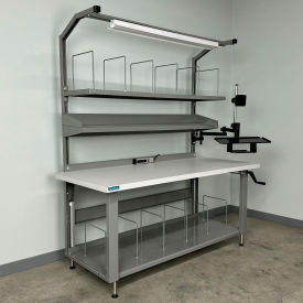 Packing Workbench #3, 1-3/4" ESD Laminate Top, 72"W x 36"D, Gray