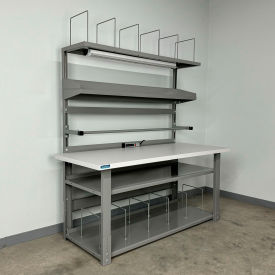 Packing Workbench #1, 1-3/4" ESD Laminate Top, 60"W x 30"D, Gray