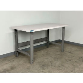 3500 Fixed Height Workbench with ESD Laminate Square Edge, 48" x 30"D, Gray