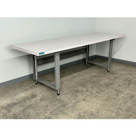 4000 Electric Hydro Lift Workbench with ESD Laminate Square Edge, 96" x 36"D, Gray