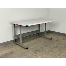 2000 Fixed Height Workbench with ESD Laminate Square Edge, 72" x 36"D, Gray