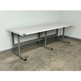 2000 Fixed Height Workbench with ESD Laminate Square Edge, 96" x 30"D, Gray