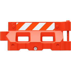 Hydrocade Water Filled Barricade with HIP Sheeting, Orange