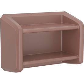 Endurance Full Unit Wall Mounted Shelving, 2 Shelf, 35"W x 15"D x 24"H, Brown