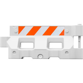Hydrocade Water Filled Barricade with EG Sheeting, White