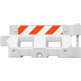 Hydrocade Water Filled Barricade with HIP Sheeting, White