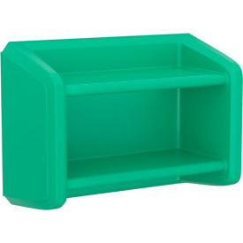 Endurance Full Unit Wall Mounted Shelving, 2 Shelf, 35"W x 15"D x 24"H, Green