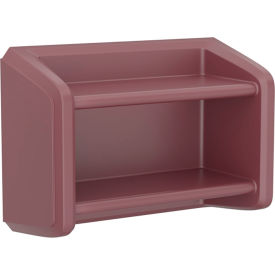 Endurance Full Unit Wall Mounted Shelving, 2 Shelf, 35"W x 15"D x 24"H, Burgundy