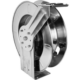 Stainless Steel Retractable Air Hose Reel, 1/2" NPT, 300 PSI