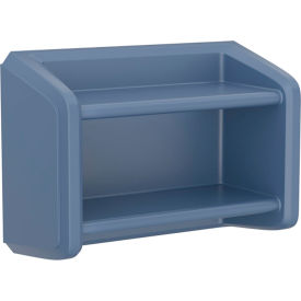Endurance Full Unit Wall Mounted Shelving, 2 Shelf, 35"Wx15"Dx24"H, Midnight Blue
