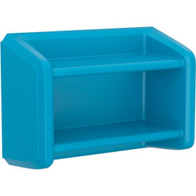 Endurance Full Unit Wall Mounted Shelving, 2 Shelf, 35"W x 15"D x 24"H, Slate Blue