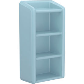 Endurance Full Unit Wall Mounted Shelving, 4 Shelf, 25"W x 14"D x 49"H, Blue Grey