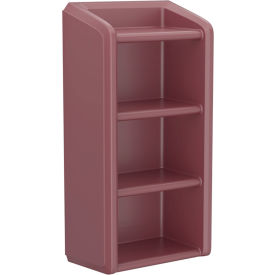Endurance Full Unit Wall Mounted Shelving, 4 Shelf, 25"W x 14"D x 49"H, Burgundy