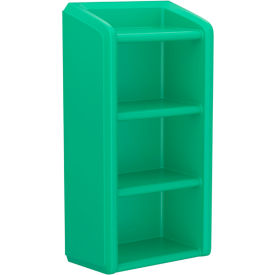 Endurance™ Full Unit Wall Mounted Shelving, 4 Shelf, 25"W x 14"D x 49"H, Green