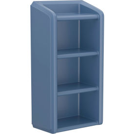 Endurance Full Unit Wall Mounted Shelving, 4 Shelf, 25"Wx14"Dx49"H, Midnight Blue