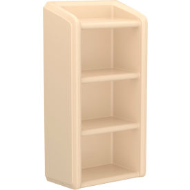 Endurance Full Unit Wall Mounted Shelving, 4 Shelf, 25"W x 14"D x 49"H, Sand