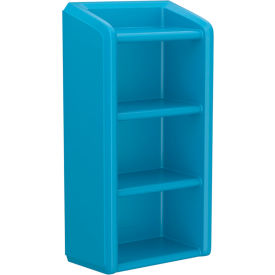 Endurance Full Unit Wall Mounted Shelving, 4 Shelf, 25"W x 14"D x 49"H, Slate Blue