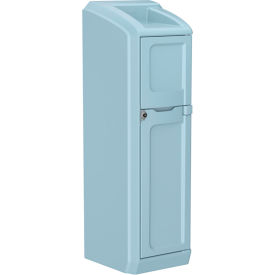 Endurance Locker with Door, 1-Tier, 1 Wide, 26"W X 26"D X 78-1/2"H, Blue Gray