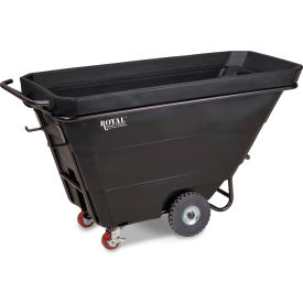 Heavy Duty Tilt Truck, 1/2 Cu. Yd. Cap., 1400 lb. Capacity, Black