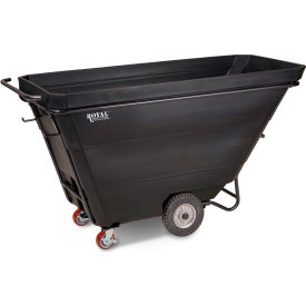 Heavy Duty Tilt Truck, 1 Cu. Yd. Cap., 2100 lb. Capacity, Black