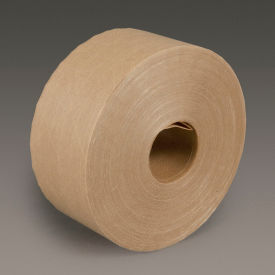 6145 Water Activated Paper Tape, Light Duty, 3" x 150 Yds., 5 Mil, Natural, 10/Case