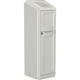 Endurance Locker with Door, 1-Tier, 1 Wide, 26"W X 26"D X 78-1/2"H, Stone Gray
