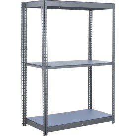 3 Shelf, Commercial Duty Boltless Shelving, Add On, 48"W x 12"D x 96"H, Duradeck