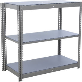 3 Shelf, Commercial Duty Boltless Shelving, Add On, 48"W x 12"D x 36"H, Duradeck