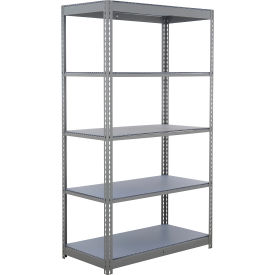 5 Shelf, Commercial Duty Boltless Shelving, Starter, 36"W x 12"D x 96"H, Duradeck