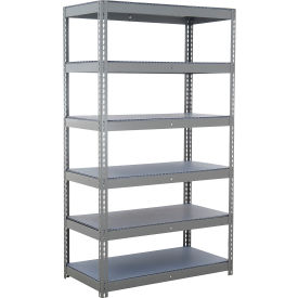 6 Shelf, Standard Duty Boltless Shelving, Starter, 36"W x 12"D x 96"H, Duradeck