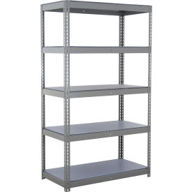 5 Shelf, Standard Duty Boltless Shelving, Starter, 60"W x 18"D x 96"H, Duradeck